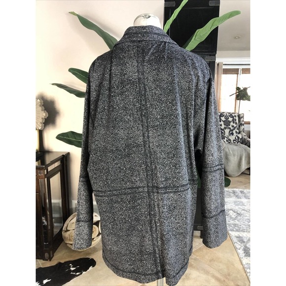 Paul Sisti Speckled Button Front Jersey Jacket - Picture 5 of 8